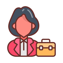 Business Woman icon in vector. Illustration
