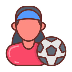 Football Player icon in vector. Illustration