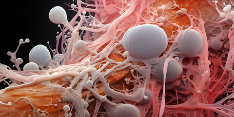 Bacteriophages attacking Streptococcus bacteria.
Streptococcus Bacteria Under Attack by Bacteriophages. Generative Ai