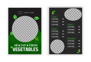 Fast food restaurant business marketing social media post or web banner template design with abstract background, logo and icon. Fresh pizza, burger & pasta online sale promotion flyer or poster.