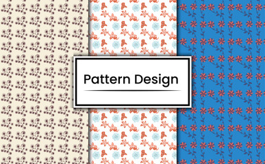 Abstract hand-drawn flower art seamless pattern illustration. Acrylic paint nature floral background in vintage art style. Spring season painting