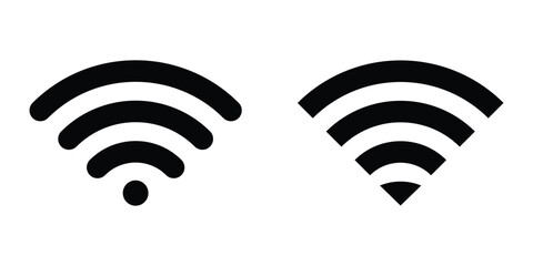 wifi icon vector, Wireless internet Sign.