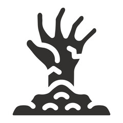 Living Dead Vector Solid Icon, Living Dead Icons Collection, Living Dead Silhouette.