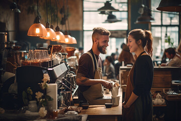 person in cafe