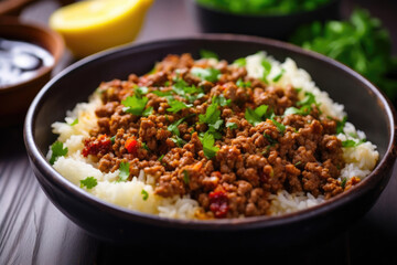 Delicious Ground Lamb and Rice