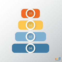 Fototapeta premium Vector business template for presentation.