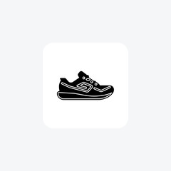 Sports Shoes and footwear line   Icon set isolated on white background line   vector illustration Pixel perfect

