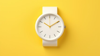 3d Illustration Simple Modern Watch Isolated Background - Powered by Adobe
