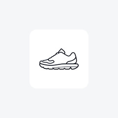 Tassel Detail Sneaker Loafers Shoes and footwear line  Icon set isolated on white background line  vector illustration Pixel perfect