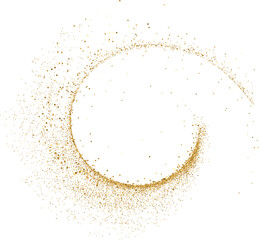 Gold Glitter shiny swirl - 658197284
