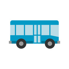 Bus public city transport icon. Passenger bus, isolated on white background.