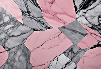 Gray pink marble background with stains. Pink gray marble background. Generative AI