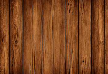 Light brown wooden background. Wooden background close up. Brown old wooden background. Generative AI