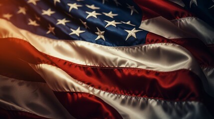 Flag of the United States. USA flag closeup. America flag. 