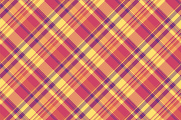 Tartan textile pattern of seamless texture check with a vector background plaid fabric.