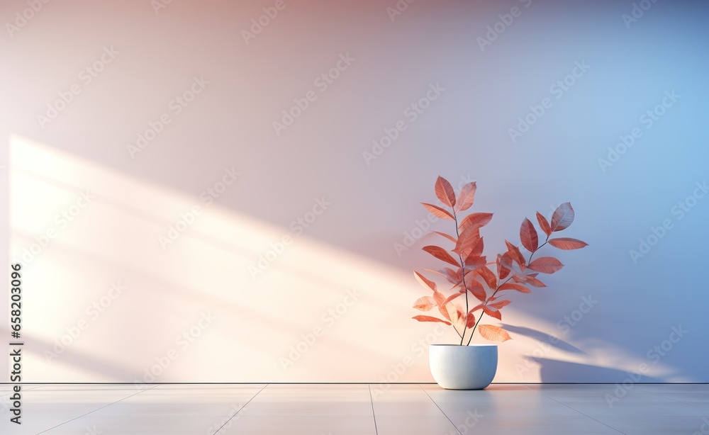 Poster abstract pink gradient studio background for product presentation. empty room with window shadows, f