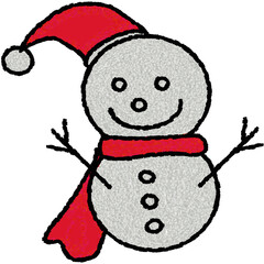 Christmas snowman, Christmas tree Santa Claus sculpture