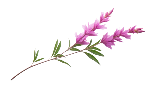 pink flower isolated on transparent background cutout