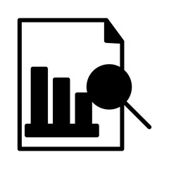 Chart Data Report Icon Solid