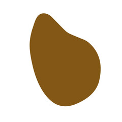 brown blob shape