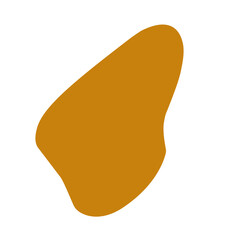 brown blob shape