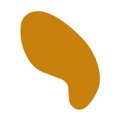 brown blob shape