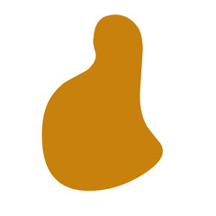 brown blob shape