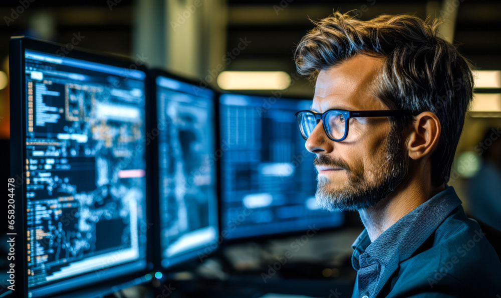 Aufkleber behind the databases: administrator ensuring security measures