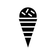 Ice Cream Food Solid Icon