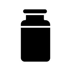 Obraz premium Bottle Dairy Milk Solid Icon