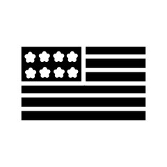 July Flag Day Solid Icon