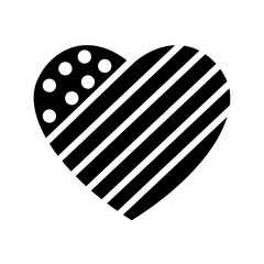 Love Day July Solid Icon