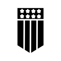 Shield Day July Solid Icon