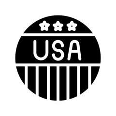 Badge Country Flag Solid Icon