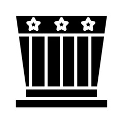 America July United Solid Icon