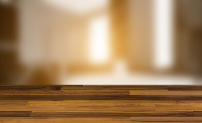 Scandinavian bathroom, classic  vintage interior design. 3D rendering.. Sunset.. Texture Wooden parquet. Flooring. Seamless.