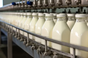 Fotobehang conventional dairy production. Generative AI © Juno