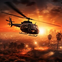 After the last the soul helicopters da policia persgae Ai generated art