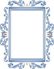 Classic engraved frame design for wedding