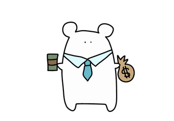 Business White bear 