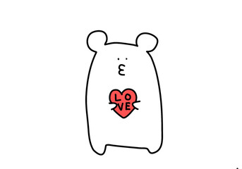 White bear love
