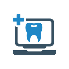 teeth checkup icon vector illustration 