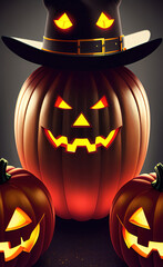 A Collection of Ghosts and Mystical Creatures Holding a Halloween Parade made with Generative AI