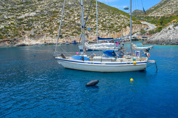Fototapeta na wymiar Zakynthos is a Greek island for summer holidays