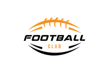 American Football badge logo vector - Rugby logo