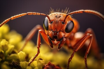 Fototapeta premium Macro photography of an ant