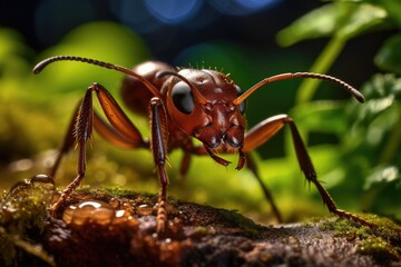 Fototapeta premium Macro photography of an ant
