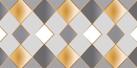 Diamond Elegance: Grey, White, and Gold Infused Wallpaper Texture for a Stylish and Opulent Interior Design