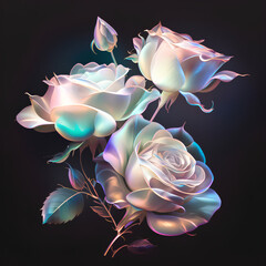 abstract background with roses
