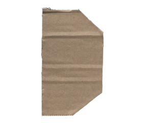 Damaged Cardboard PNG Alphabet